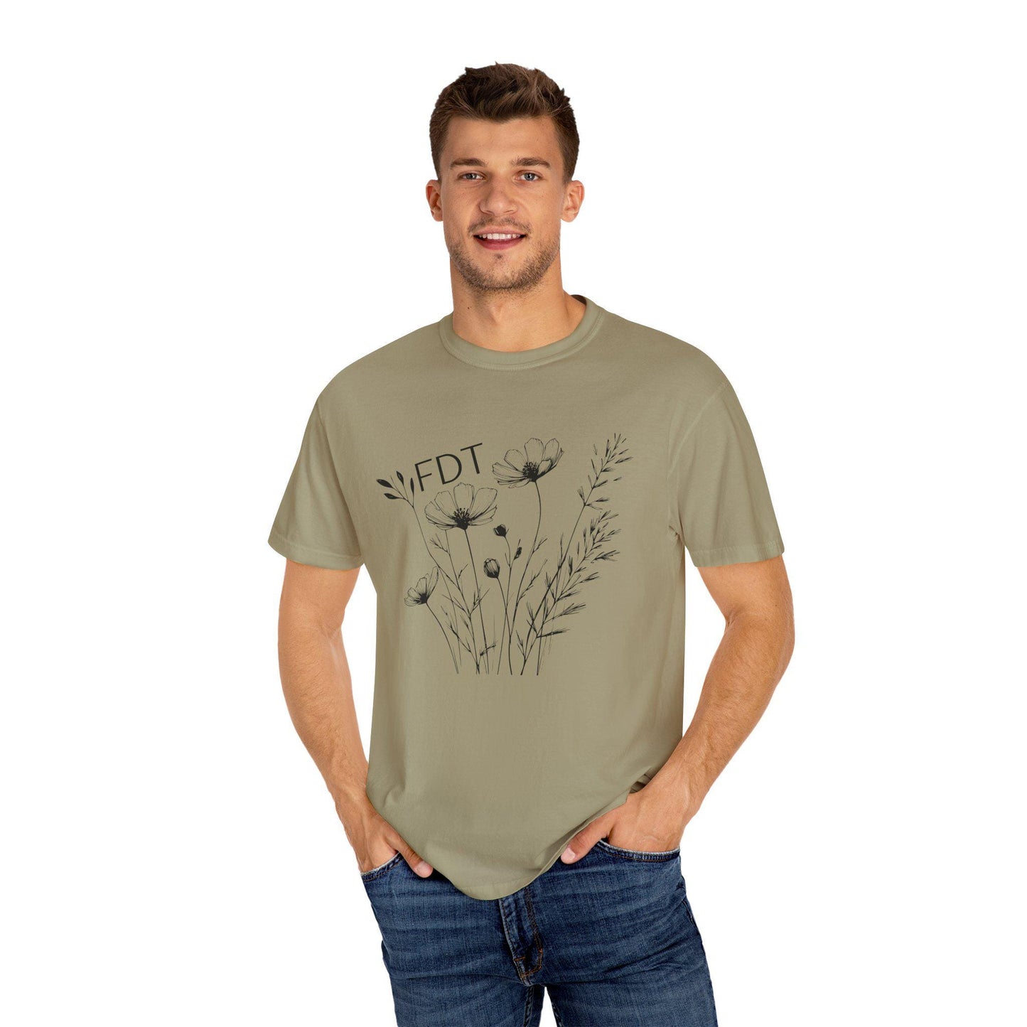 Subtle FDT Shirt, Floral Fuck Donald Trump Tshirt, Subtle Anti Trump Shirt, Anti MAGA Shirt Universal Fit, Feminine Political Resistance Tee