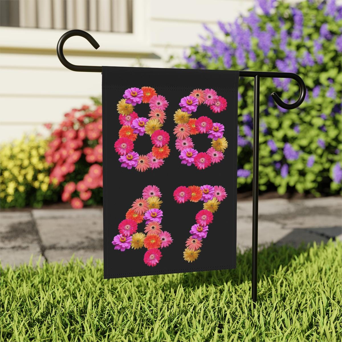 Spring 8647 Subtle Anti Trump House Garden Flag, Anti MAGA Fascism, Liberal Leftist Activist Social Justice Human Rights Feminist Yard Decor