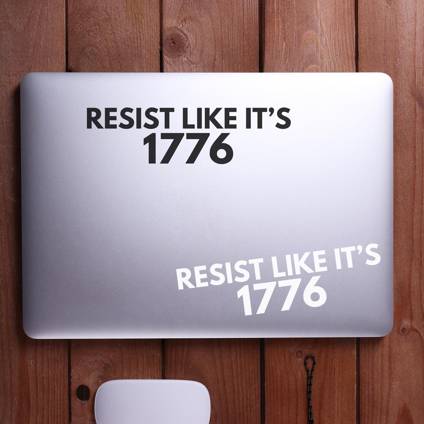 Resist Like It's 1776 Anti-Trump Vinyl Window Decal, Resist Racism Fascism MAGA, Leftist Sticker, Feminist Liberal Activist, Democrat Gift
