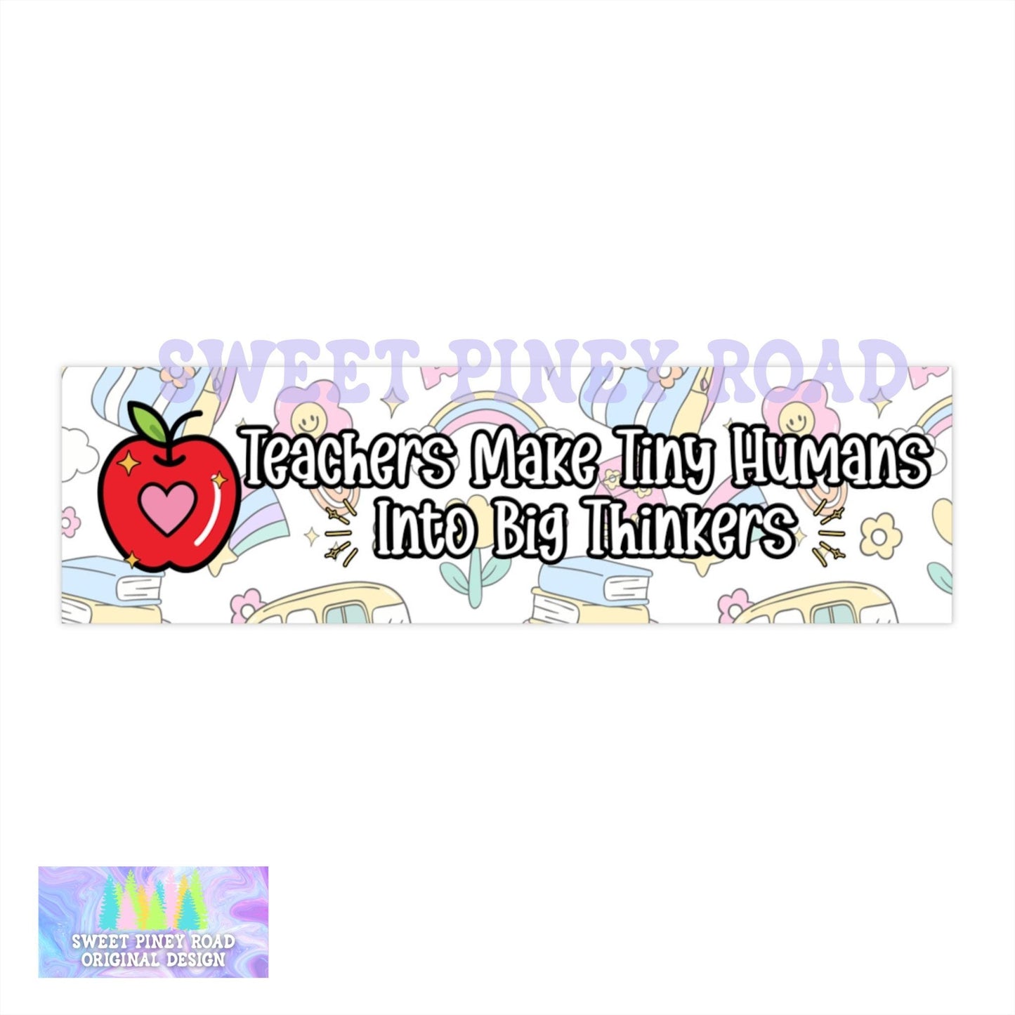 Teaching Appreciation Gift, Cute Car Magnet/Bumper Sticker, Student Parent Gift for School Tutor, Last Day of School Decal Thank You Teacher