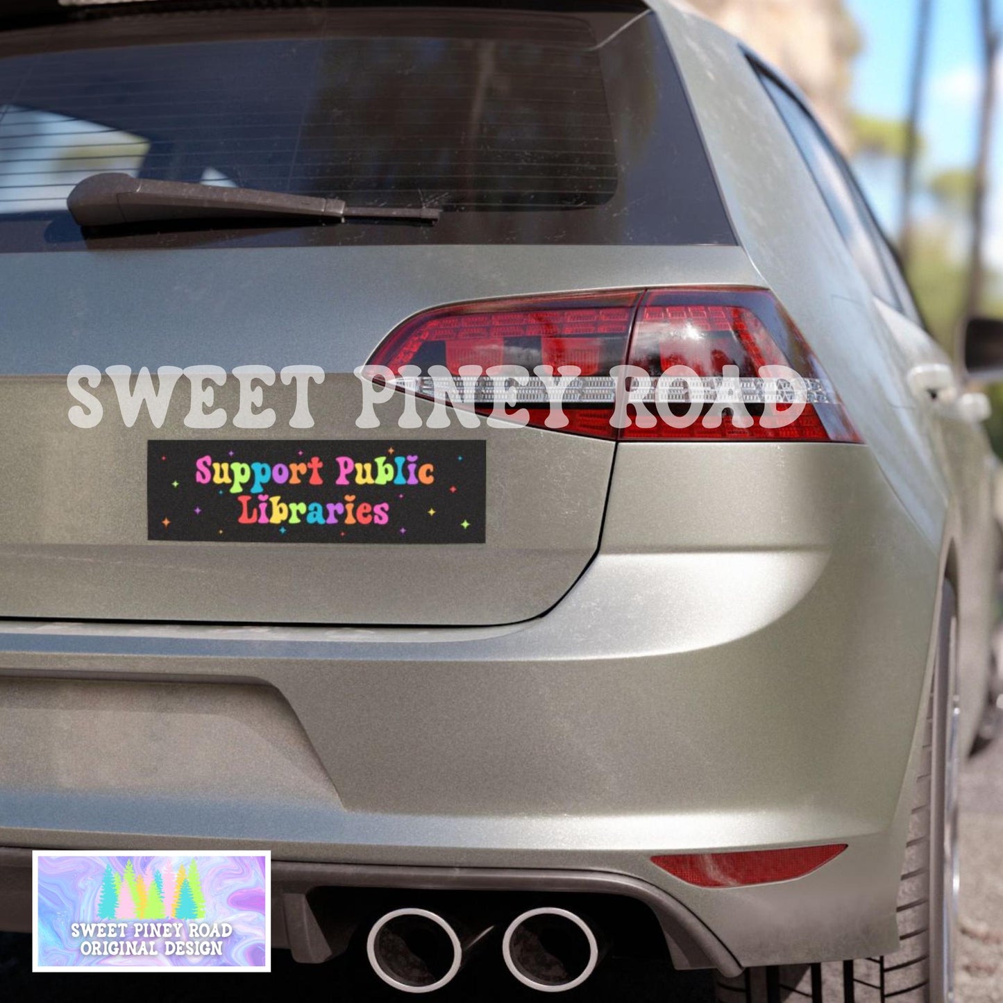 Support Public Libraries Car Magnet, Library Bumper Stickers, Funny Librarian Car Stickers, Liberal Car Vinyl Decal, Banned Books Stickers