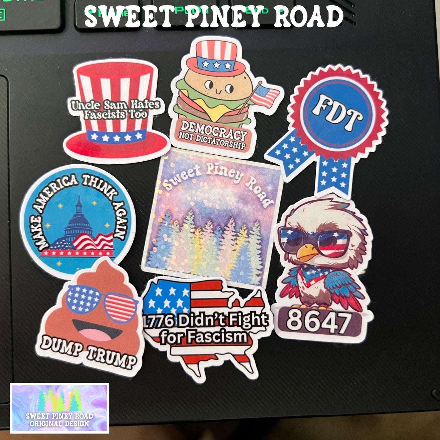 100pc 4th of July Party Anti Trump Sticker Pack, Glossy Hilarious Anti Trump/MAGA, Fascist Nazi, You're In A Cult Stickers, Protest FDT Gift