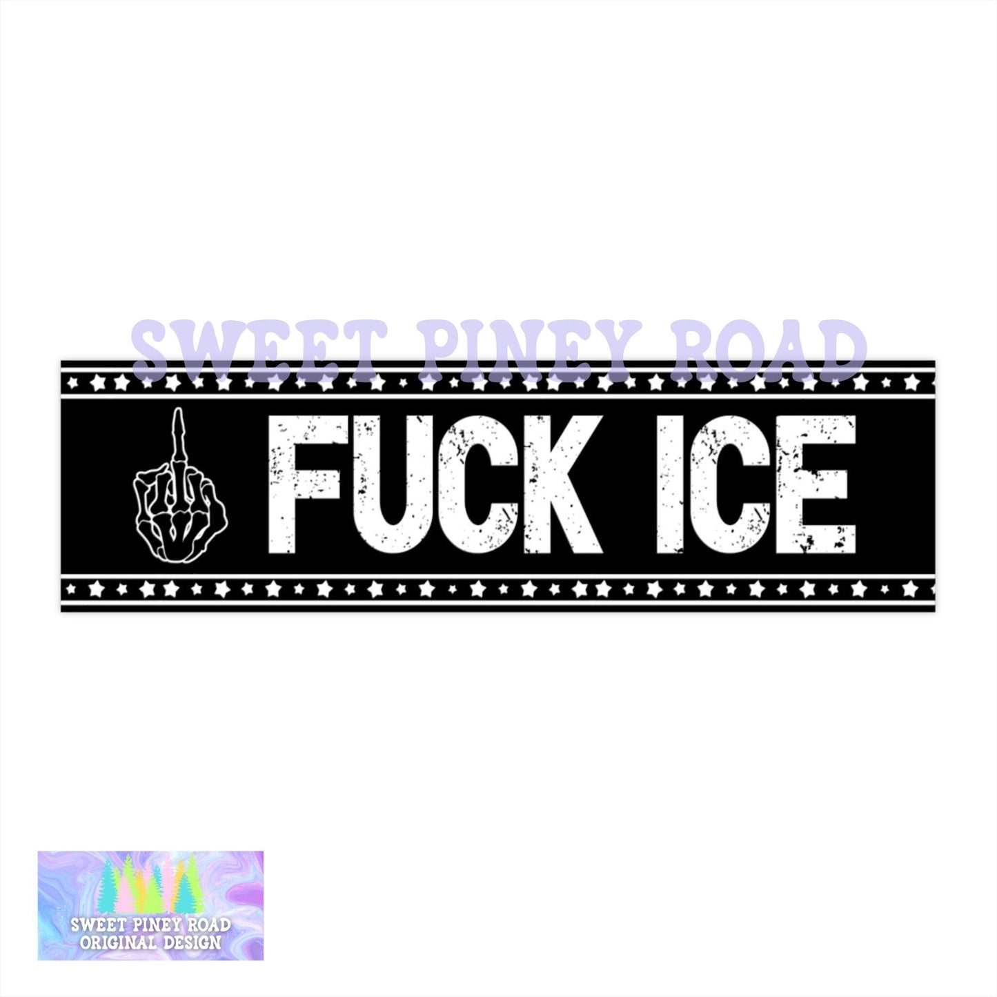 Fuck Ice Middle Fingers Car Magnet, Anti Ice Bumper Sticker, Anti Trump Decal, Protect Immigrants, Chinga La Migra, No Human Is Illegal, FDT