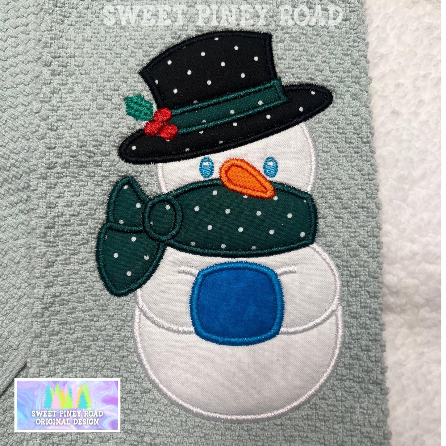 Christmas Snowman Towel, Handmade Embroidered Gift, Winter Embroidery for Kitchen, Merry Christmas Personalized Gifts, Housewarming Decor