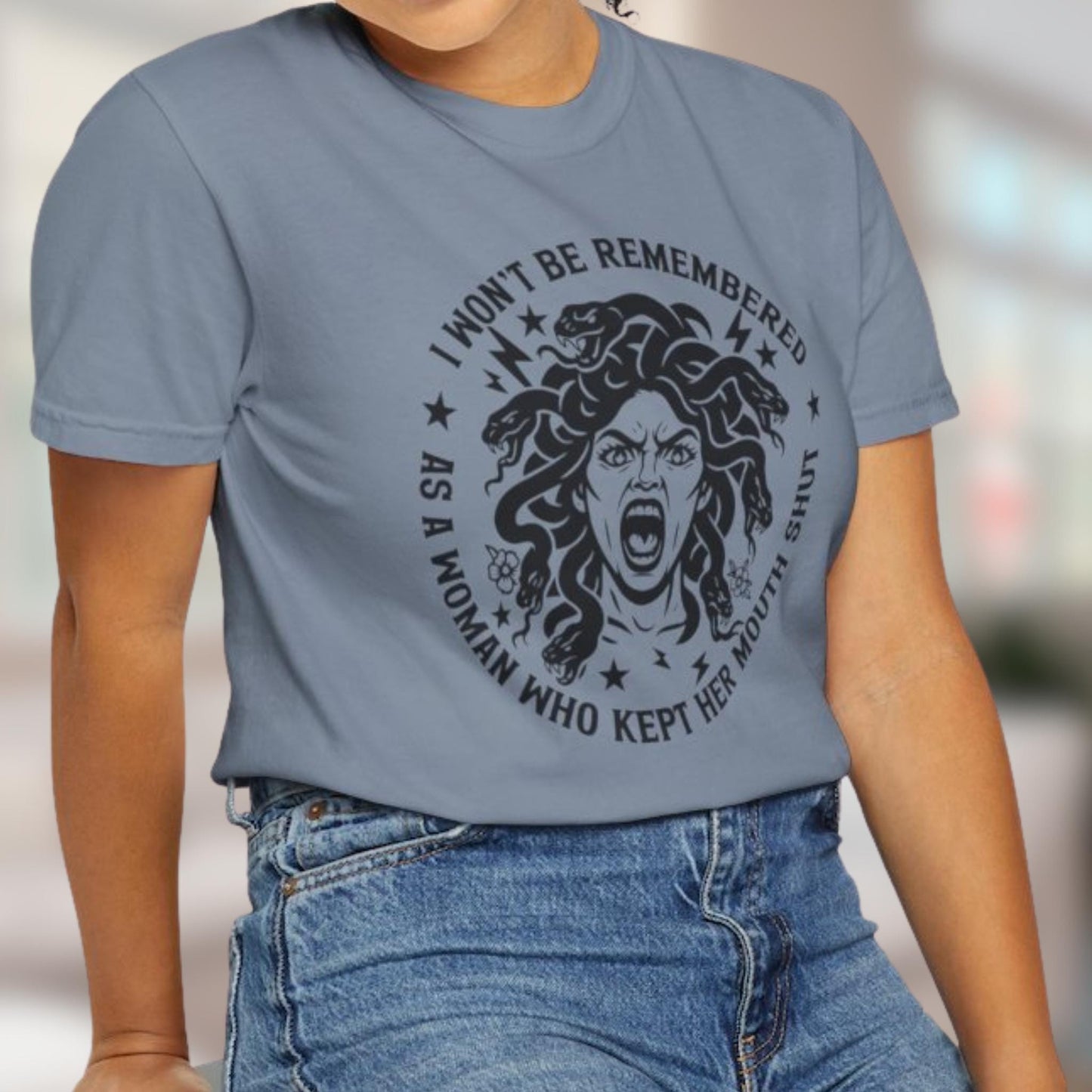 Feminist Quote Tshirt, Comfort Colors® Shirt, Womens Rights Equality Medusa Feminine Rage, Tee For Women, FDT Anti Trump T-Shirt Gift Funny