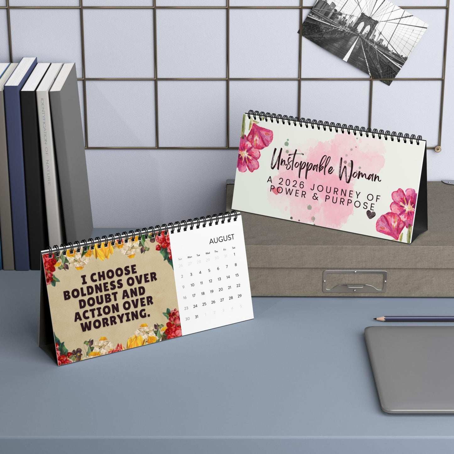 Women's Affirmation 2026 Desktop Calendar, Woman Motivational Decor, Inspirational Positive Thoughts For Women, Empowerment New Year New Me