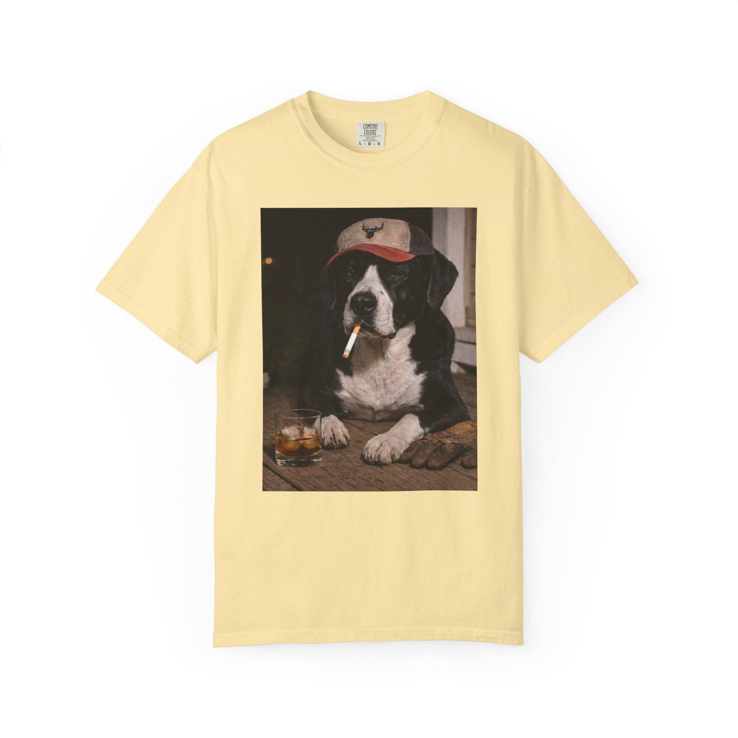 Funny Black & White Mixed Breed Shirt, Dog Dad T-Shirt, Blue Collar Man Gag Gift Tee Husband, Pound Pup Meme Humor Comfort Colors® Tshirt