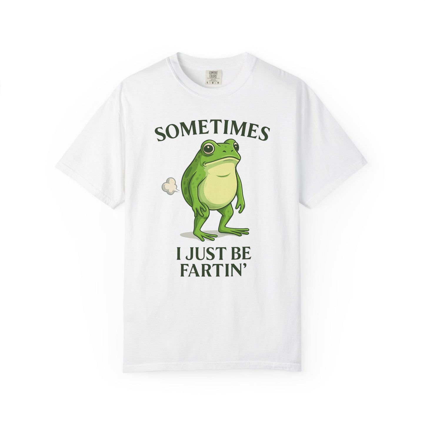 Farting Frog Tshirt, Hilarious Gag Gift Toad Shirt, Flatulence Tee, Goofy Meme Animal Lover T-Shirt