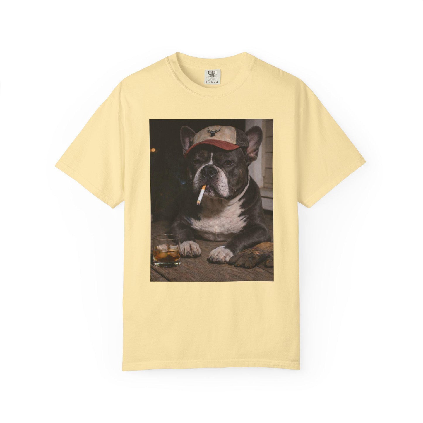 Funny French Bulldog Shirt, Dog Dad T-Shirt, Blue Collar Man Gag Gift Tee For Husband, Frenchie Owner Meme Humor Comfort Colors® Tshirt