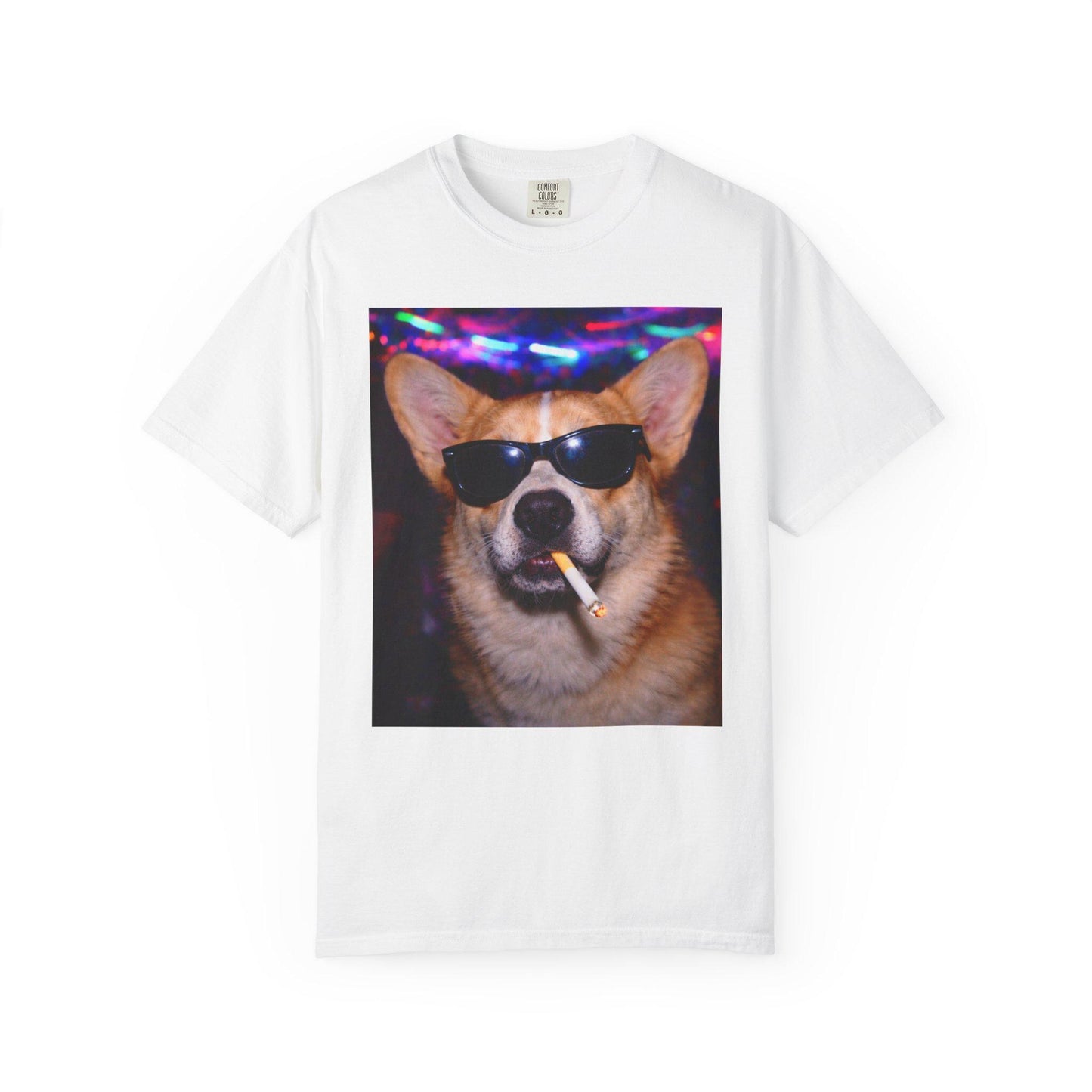 Funny Corgi Shirt, Hilarious Dogs Smoking Night Club T-Shirt, Party Animal Tee Gift, I Got That Dog In Me y2k Rave Themed Tshirt