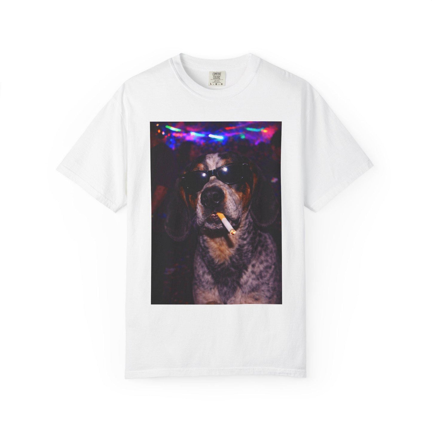 Funny Coonhound Shirt, Hilarious Blue Tick Dogs Smoking Night Club T-Shirt, Party Animal Tee Gift, I Got That Dog In Me y2k Rave Tshirt