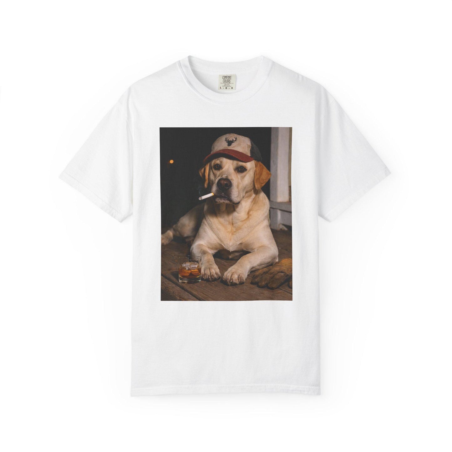 Funny Labrador Retriever Shirt, Dog Dad T-Shirt, Blue Collar Man Gag Gift Tee For Husband, Hilarious Meme Humor Comfort Colors® Tshirt