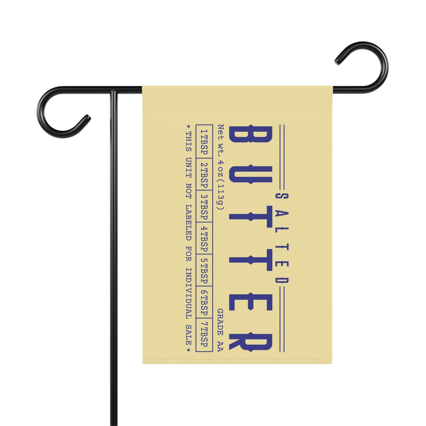 Funny Butter Outdoor Flag, Yard Decoration for Food Lovers, BBQ Parties Garden Banner, Hilarious Gag Gift for Housewarming