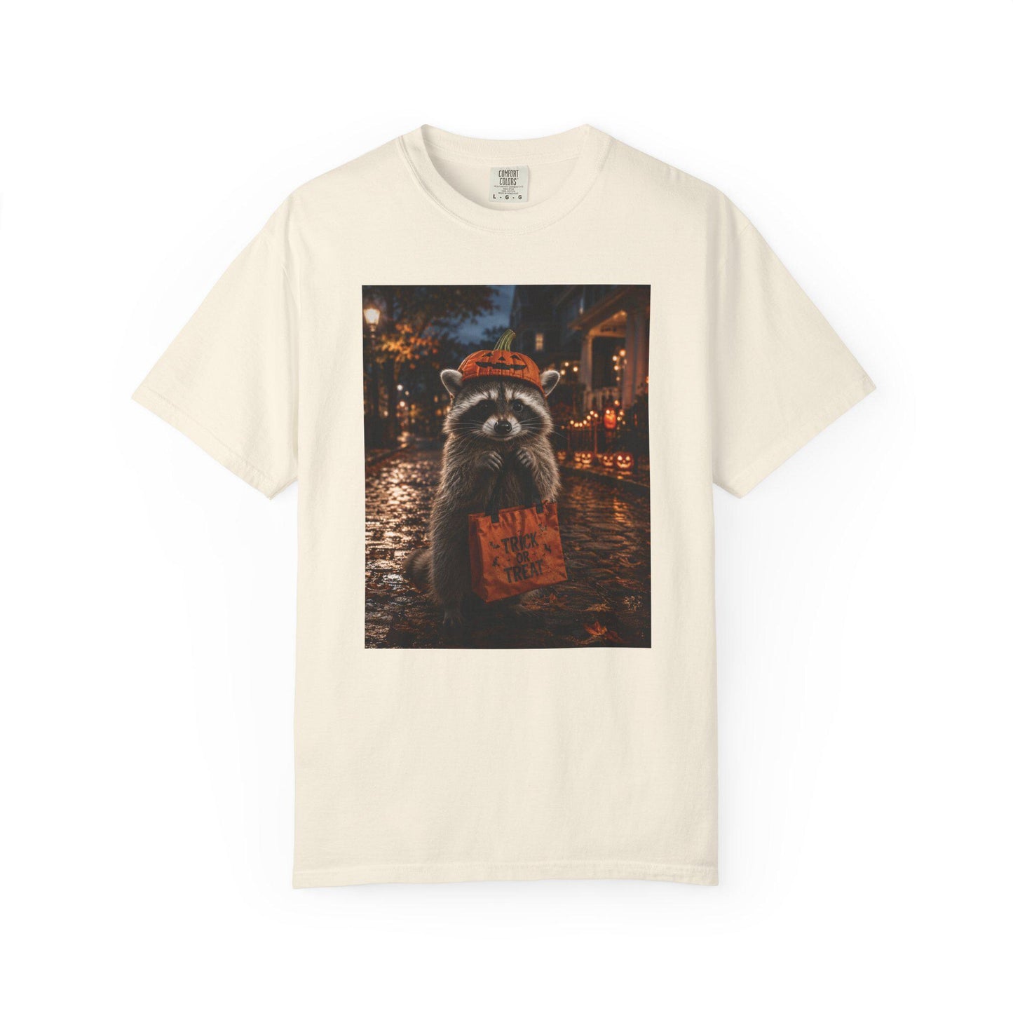 Halloween Raccoon Shirt, Trick or Treat Tee, Cute Spooky Season Animal Shirt, Fall Festival Costume Party Gift