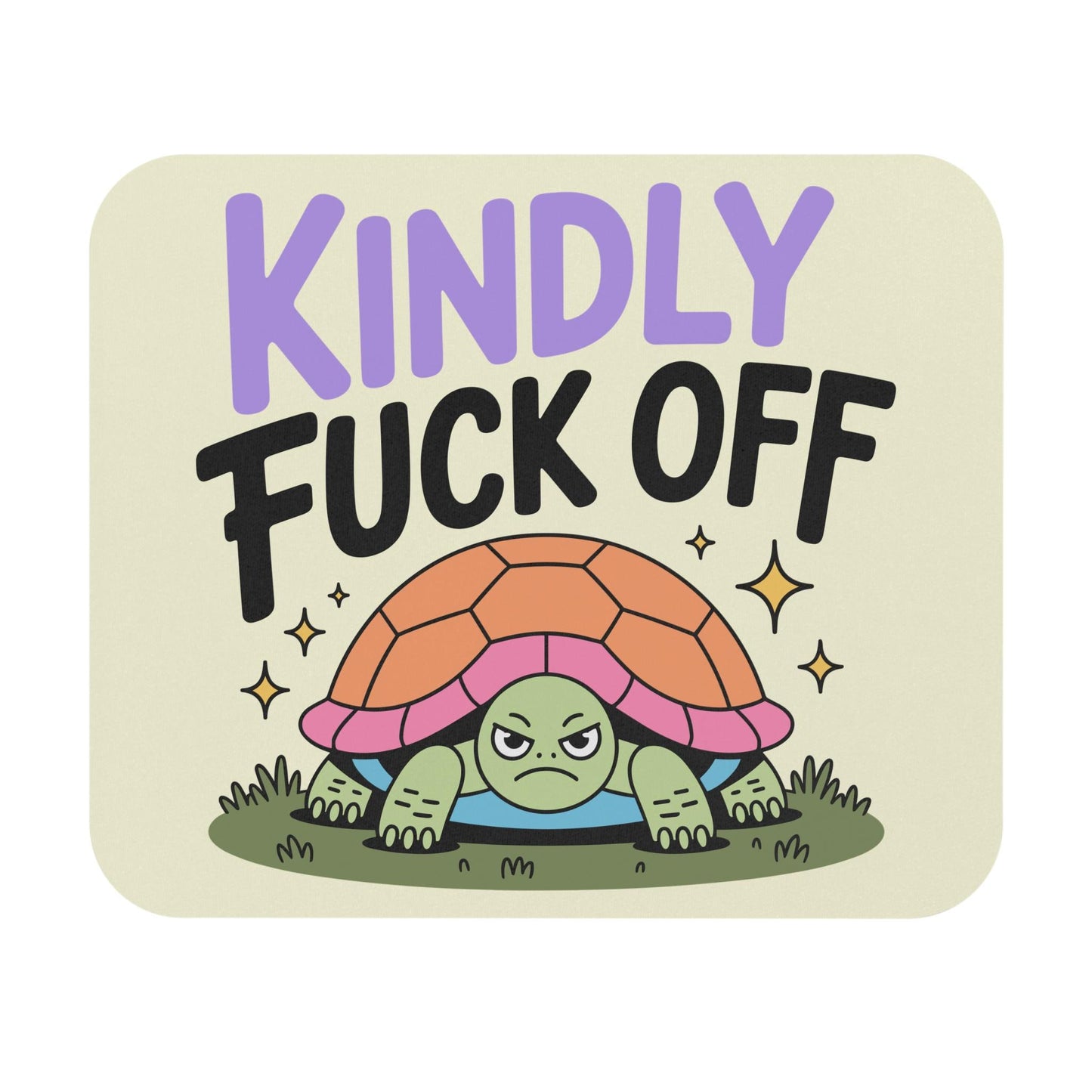 Kindly F*ck Off Mouse Pad, Hilarious Snarky Office Humor