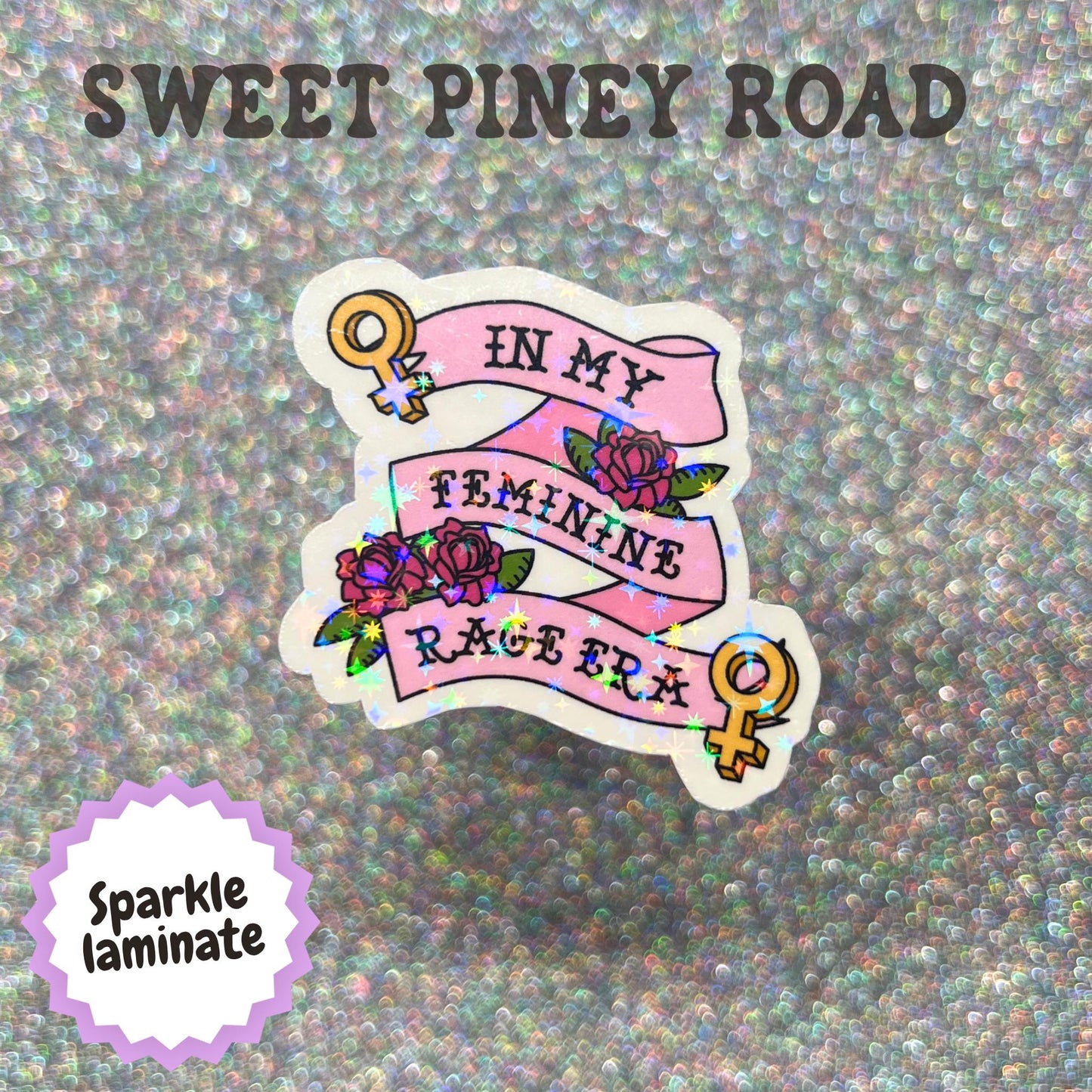 In My Feminine Rage Era Sticker, Feminist Sticker, Women's Rights Decal, Feminist Gift, Girl Power Accessory, Feminine Energy