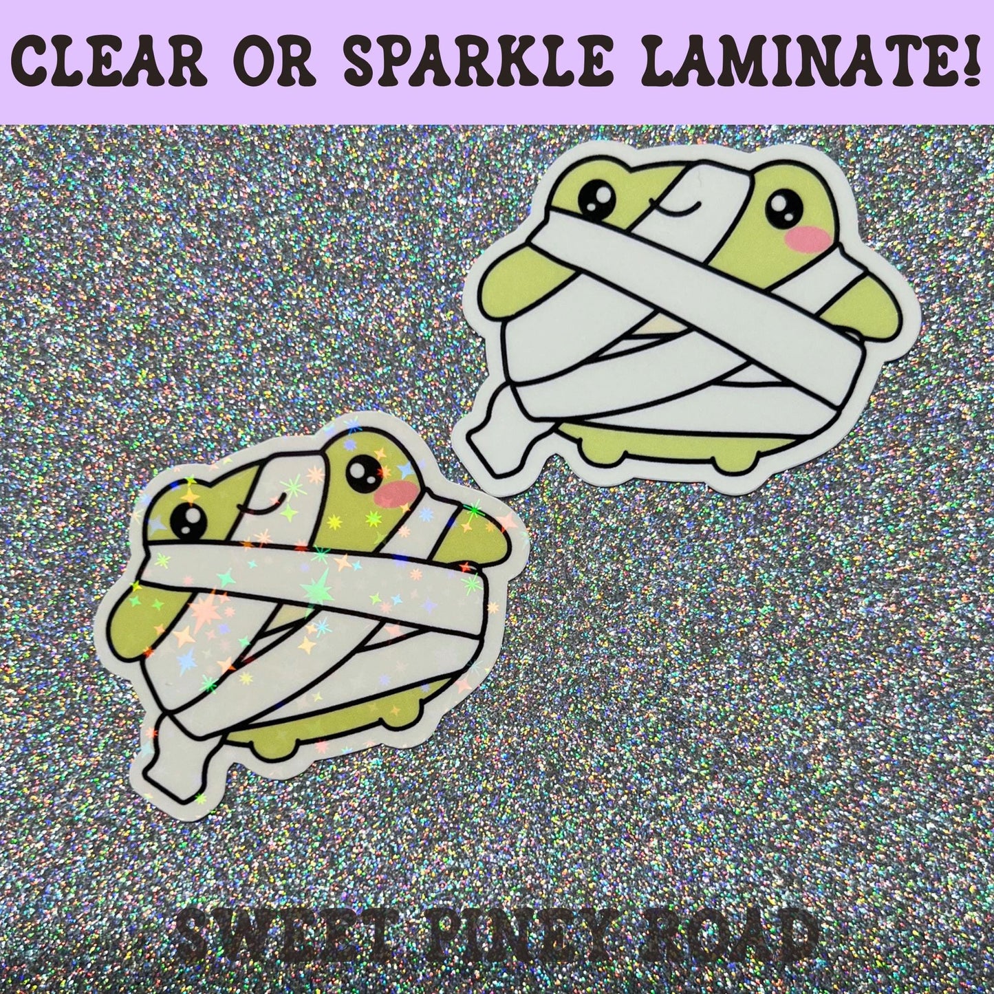 Mummy Toad Sticker, Cute Halloween Frog Decal, Kawaii Spooky Season Sticker, Ghostly Toad Art, Whimsical Fall Gift