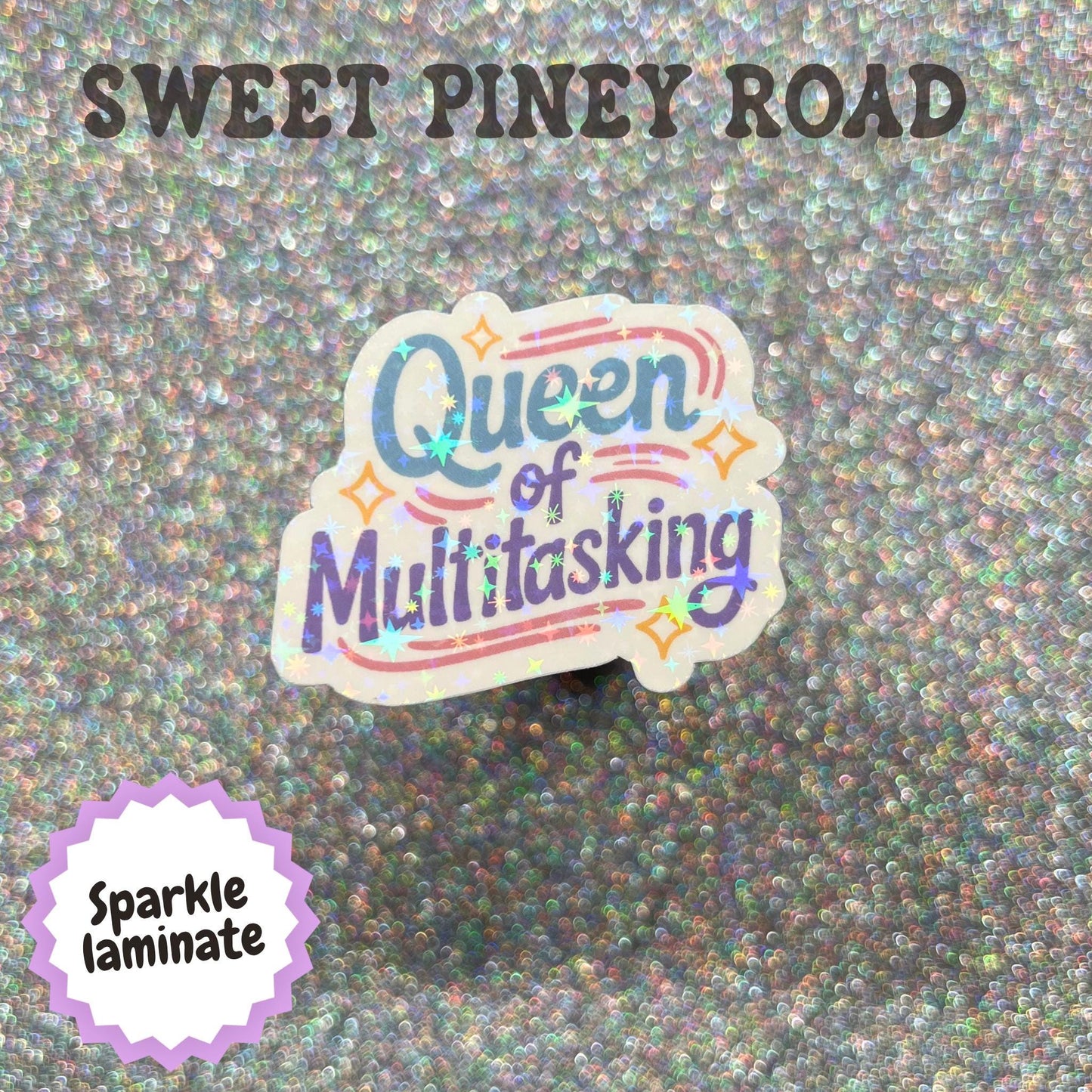 Queen of Multitasking Sticker, Office Worker Gift, Career Woman Decal, Productivity Humor, Coworker Gift, Desk Accessory