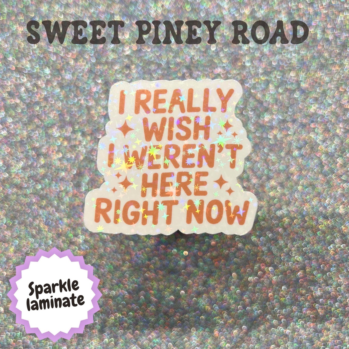 I Really Wish I Weren't Here Right Now Sticker, Funny Introvert Sticker, Social Anxiety Humor, Sarcastic Decal, Relatable Meme
