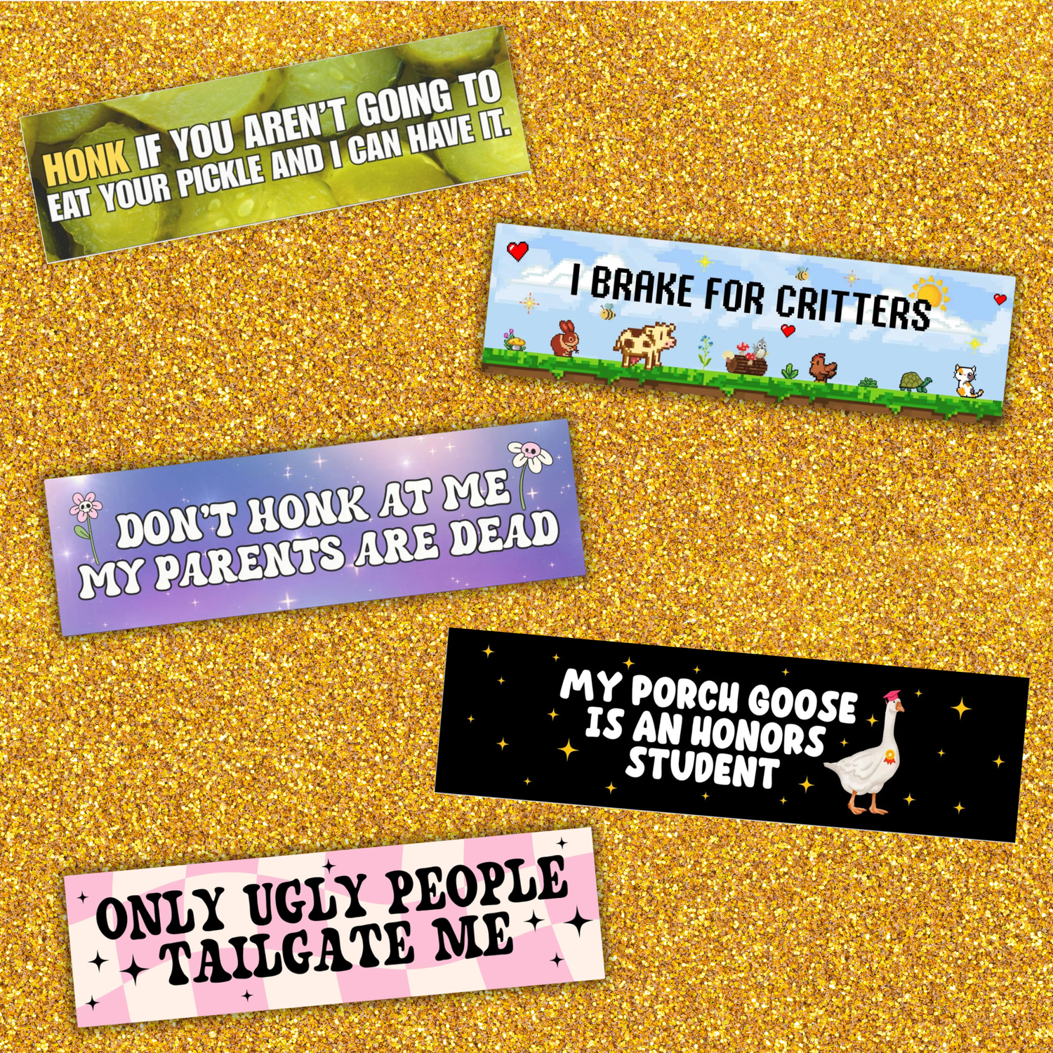 Funny Car Magnets & Bumper Stickers