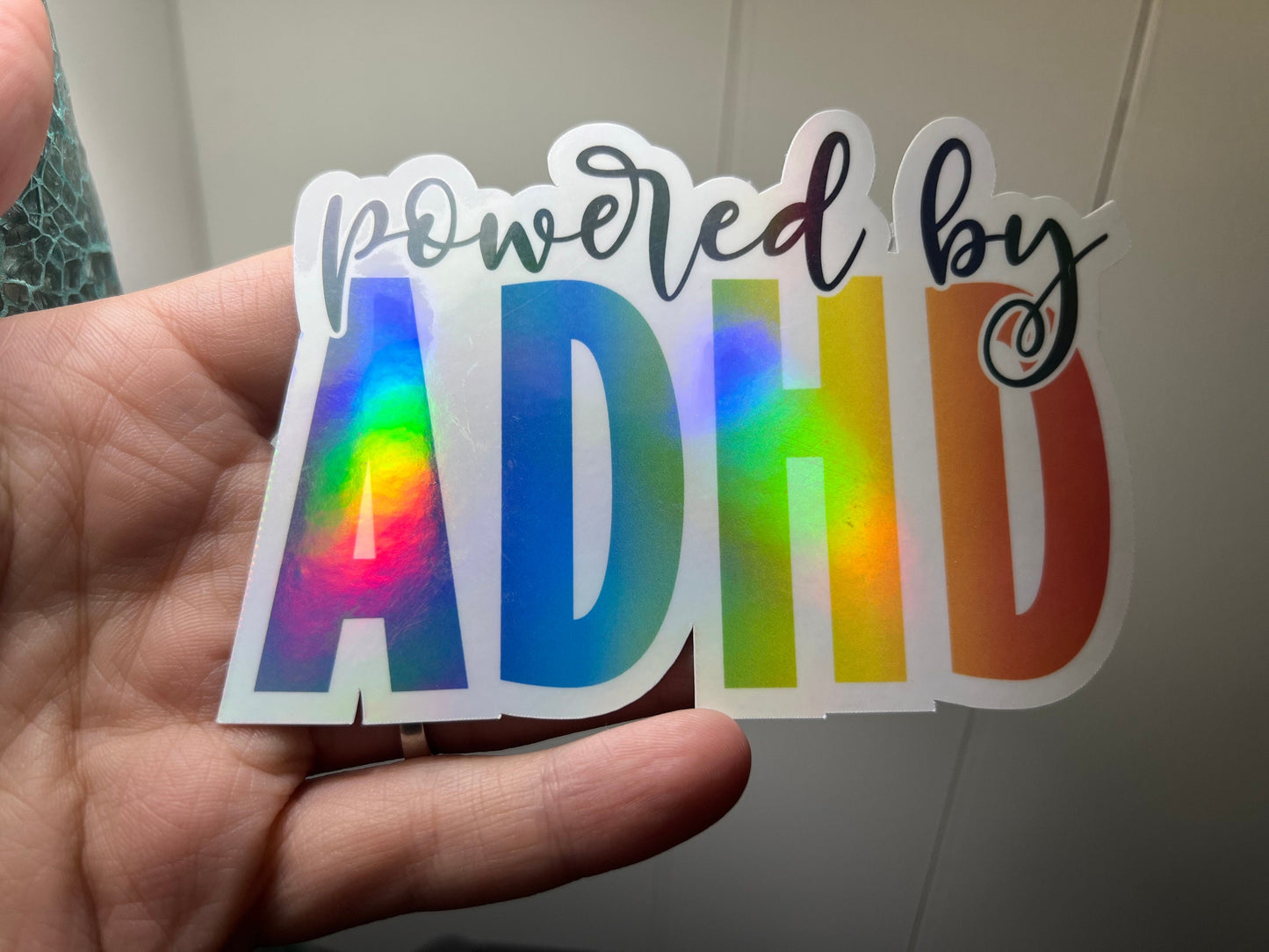 ADHD Holographic Sticker Bundle, Water Resistant, UV Resistant, Vibrant Sticker Set Bundle