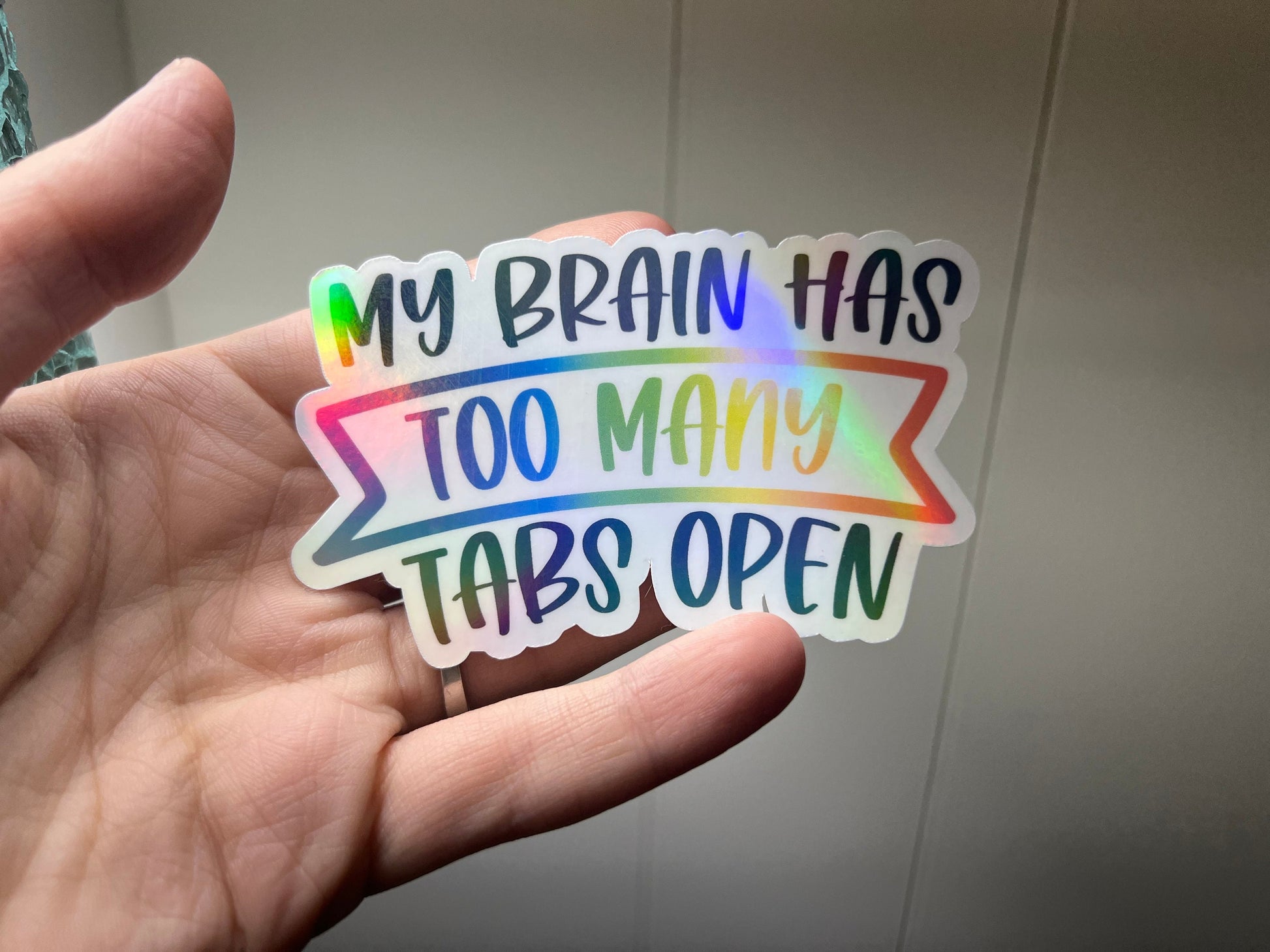 ADHD Holographic Sticker Bundle, Water Resistant, UV Resistant, Vibrant Sticker Set Bundle