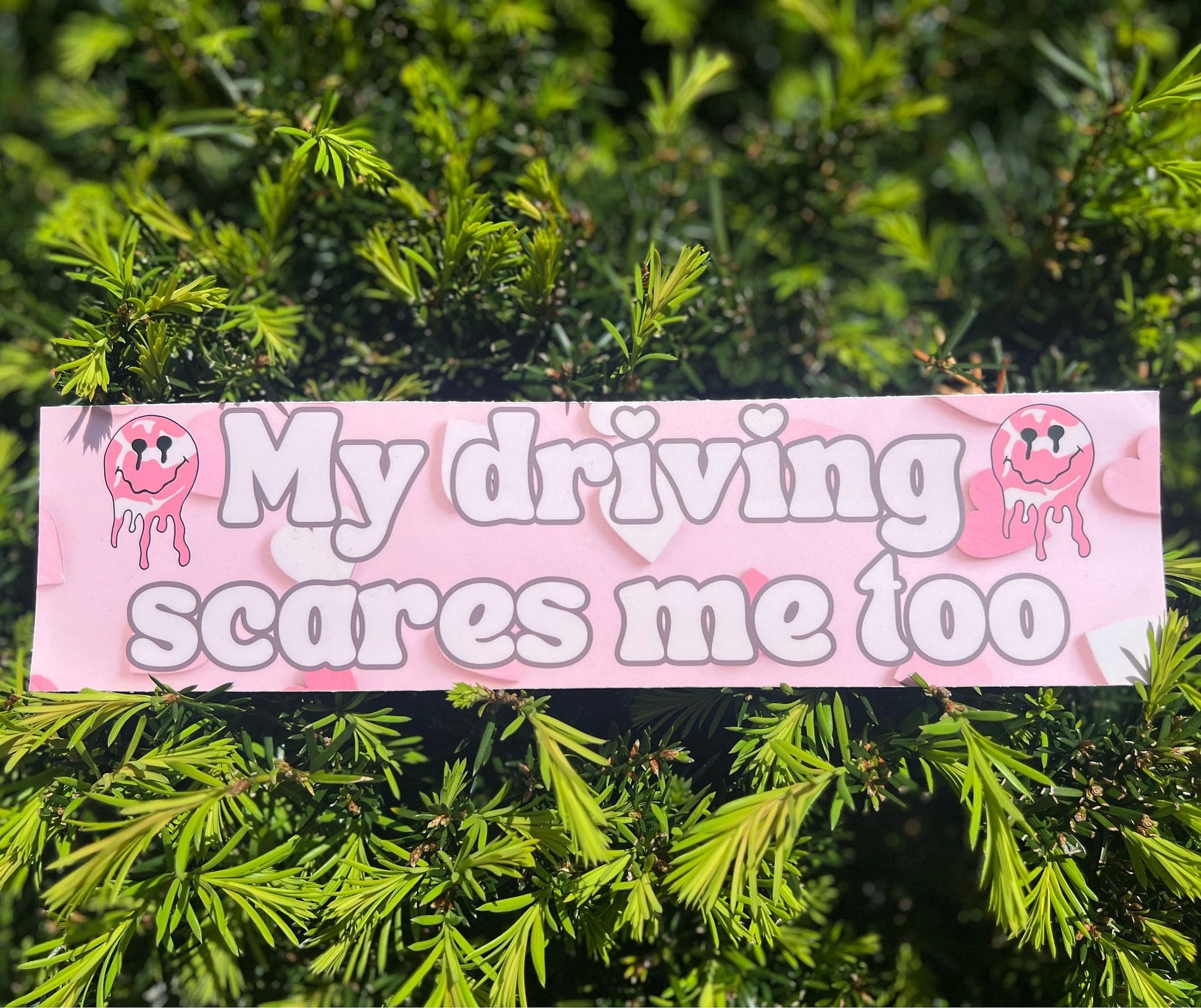 My Driving Scares Me Too Funny Meme Bumper Sticker, Witty Humor, Scary Driver, Hot Girl Things, Silly Lady Driver