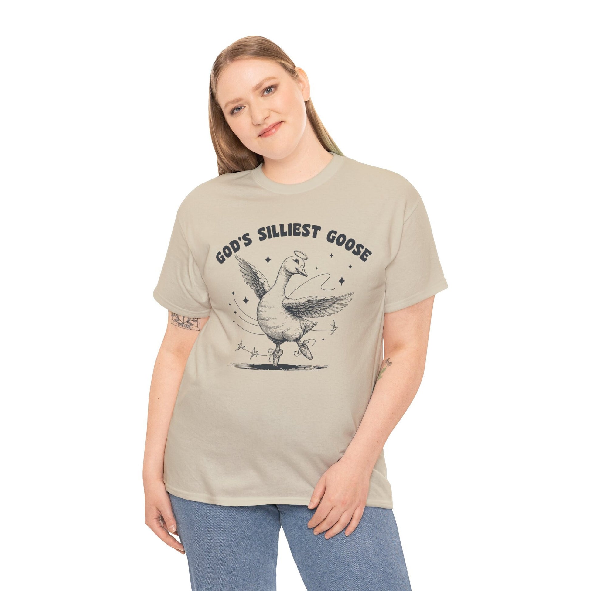 Gods Silliest Goose T-Shirt Ballerina Goose Tshirt God T Shirt Duck T-Shirt Animal Tee Silly Goose Tee Friend Gift Farm Animal Lover