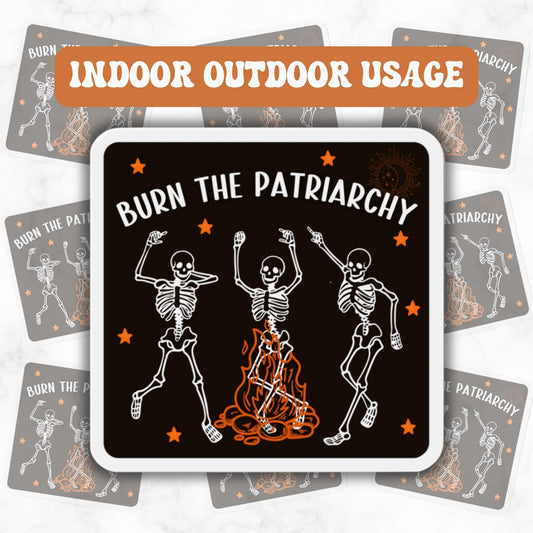 Feminine Rage Bumper Magnet, Burn The Patriarchy, Feminist Dancing Skeletons, Reproductive Rights, Feminism, Social Justice