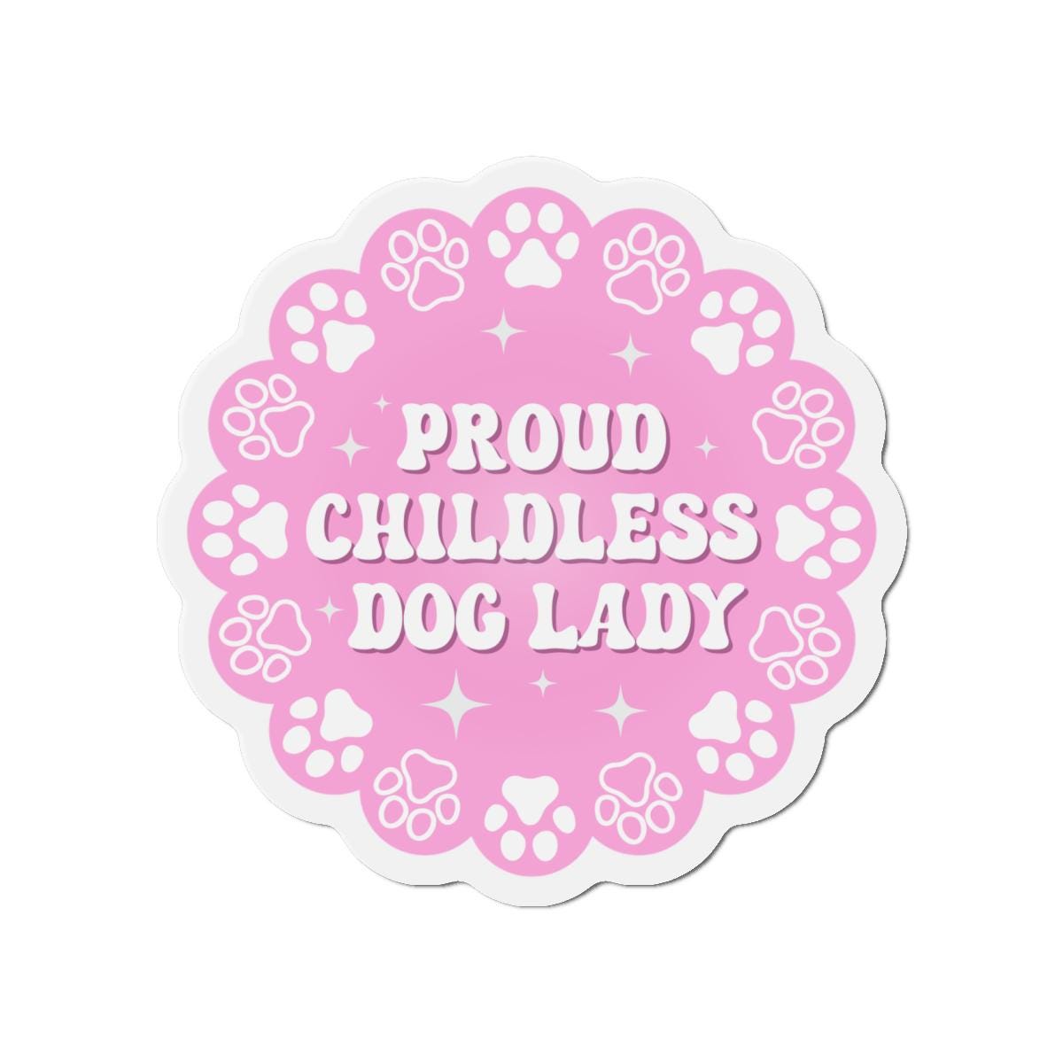 Childless Dog Lady Magnet | Kamala Harris 2024 | United States Election 2024 | Harris Campaign | WEATHERPROOF WATERPROOF