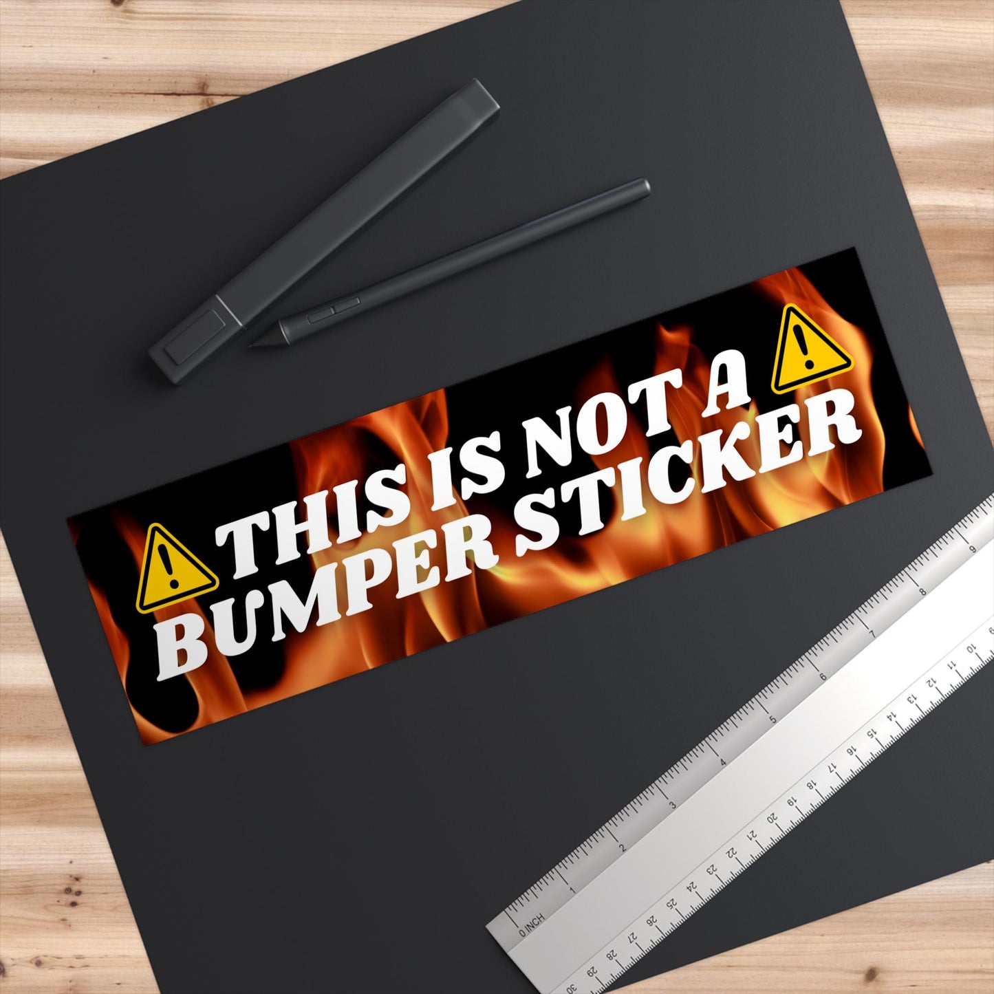Funny Car Bumper Sticker - This Is Not A Bumper Sticker | Unhinged Meme Humor | Joke Gag Gift for Gen Z & Millennials