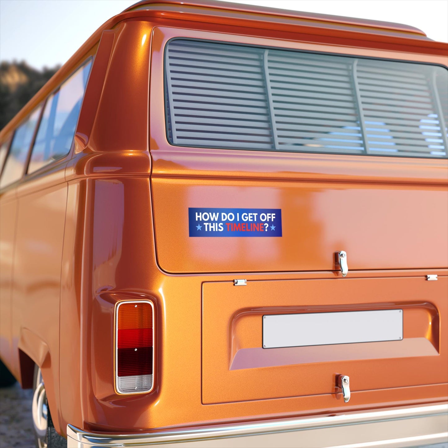 Switch Timeline Anti-Trump Car Magnet or Bumper Sticker, Funny Reproductive Rights Republican Kamala Harris Walz Election Democrat Blue Wave