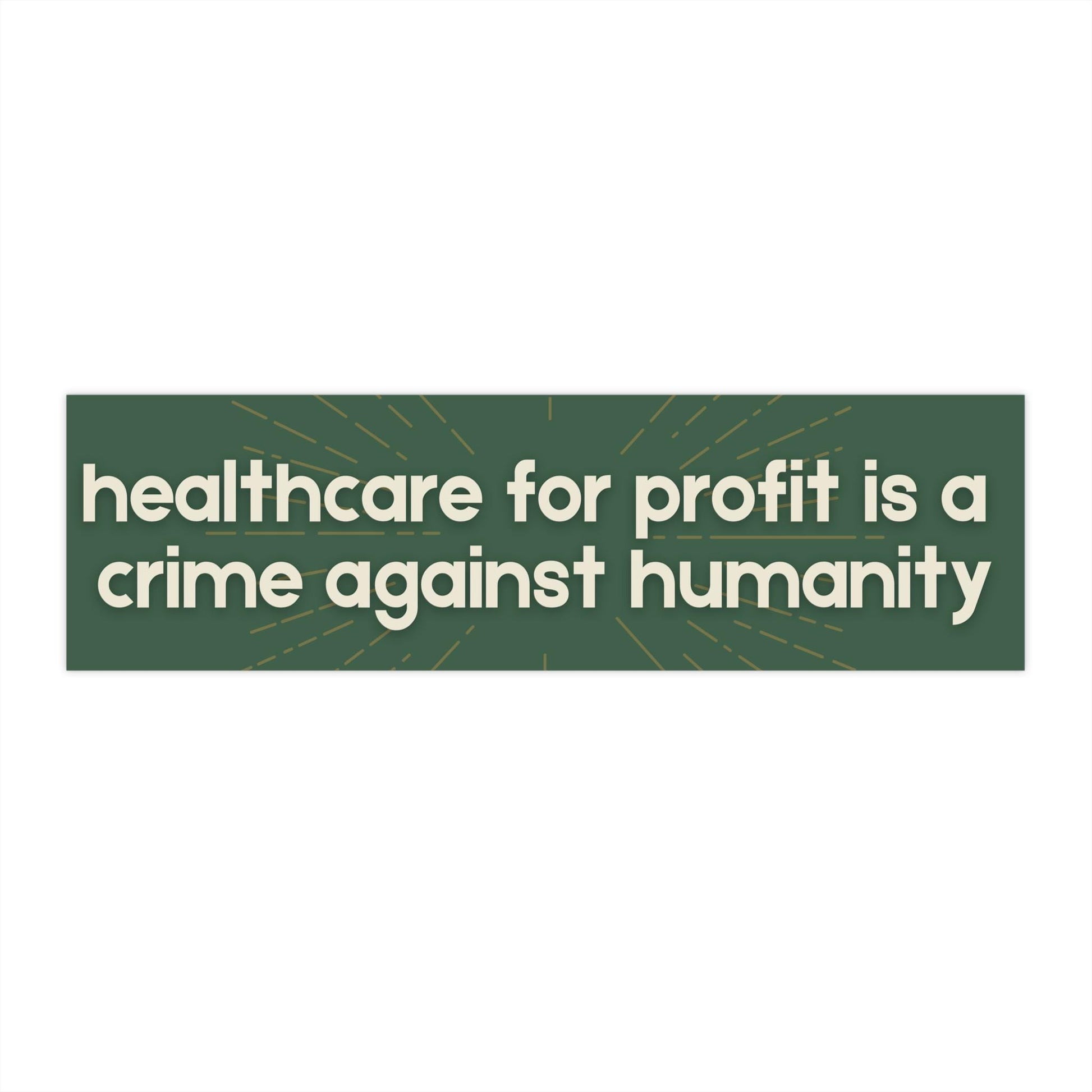 Healthcare Is A Human Right, Universal Healthcare, Eat The Rich, Tax The Rich, Medicare For All, Bumper Sticker, Car Magnet Decal