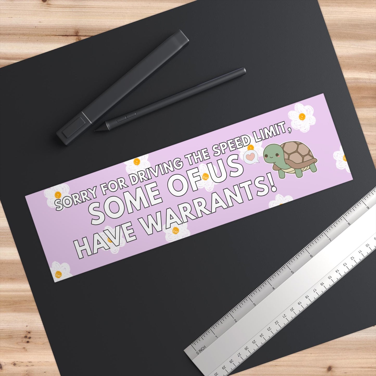 Sorry For Driving The Speed Limit Some Of Us Have Warrants Funny Bumper Sticker, Car Magnet, Waterproof Decal, Gag Gift Joke, Gen Z Humor