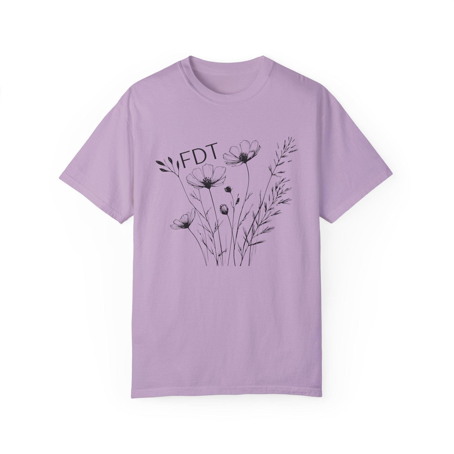 Subtle FDT Shirt, Floral Fuck Donald Trump Tshirt, Subtle Anti Trump Shirt, Anti MAGA Shirt Universal Fit, Feminine Political Resistance Tee