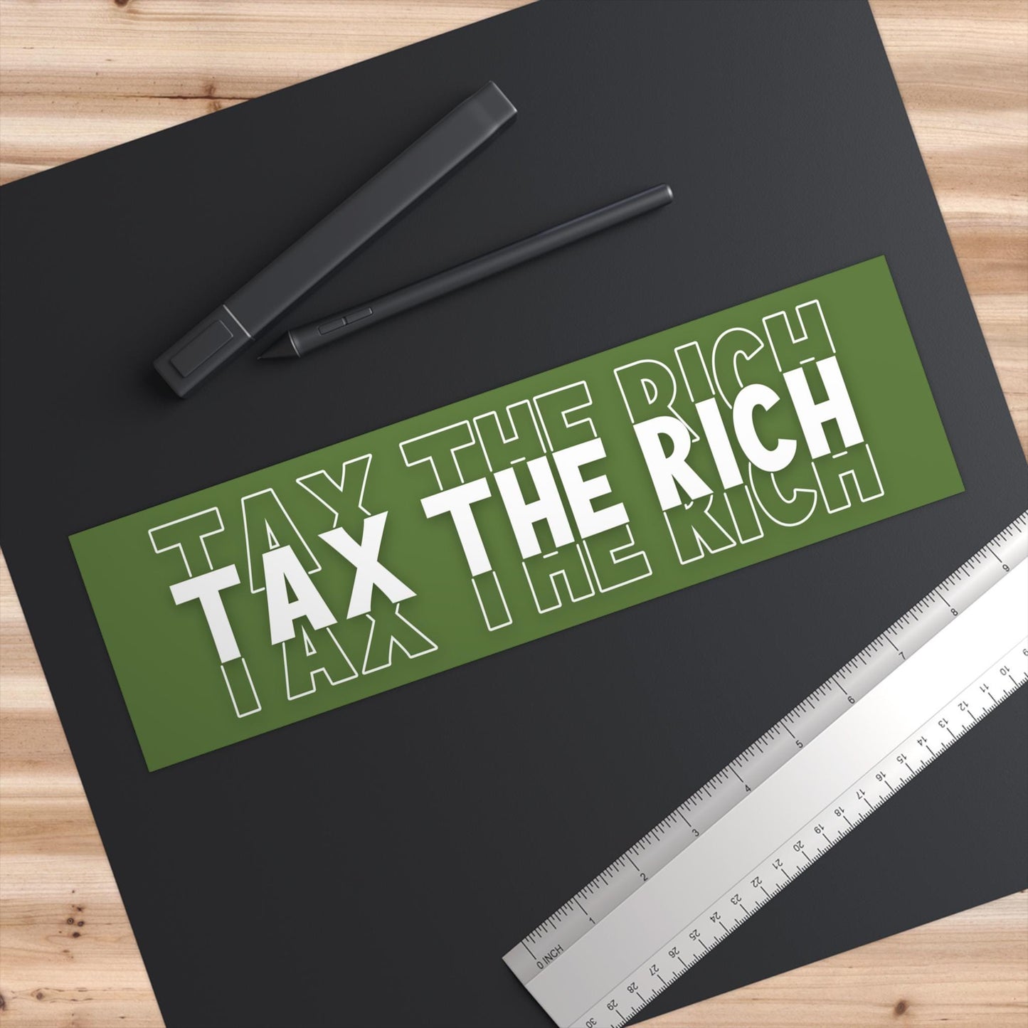 Tax The Rich Car Magnet or Bumper Sticker, Political Statements, Anti-MAGA, Anti Elon Billionaire, Left Wing Activist, Eat The Rich Leftist