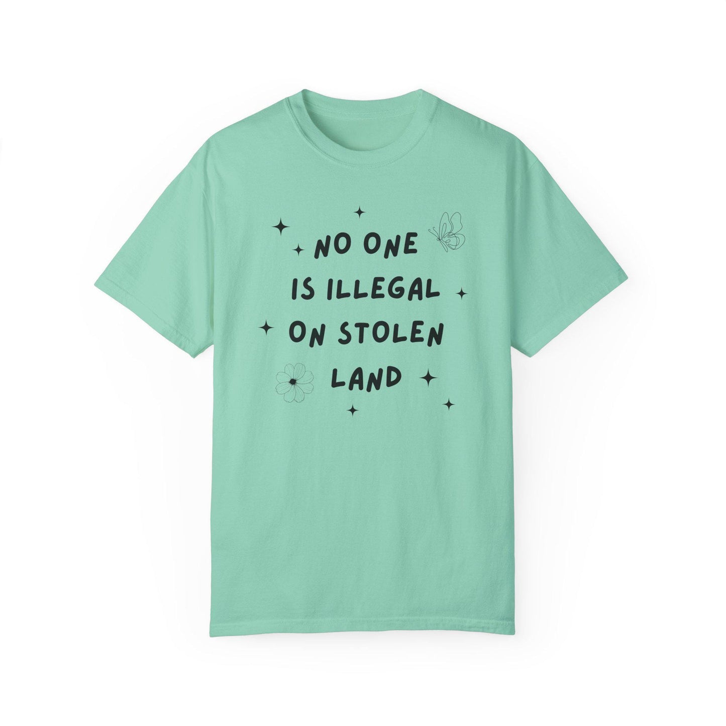 No One is Illegal On Stolen Land T-Shirt, Class War Tee, Eat The Rich, Anti-Capitalism, Anti Racism Shirt, Immigration People over Profit