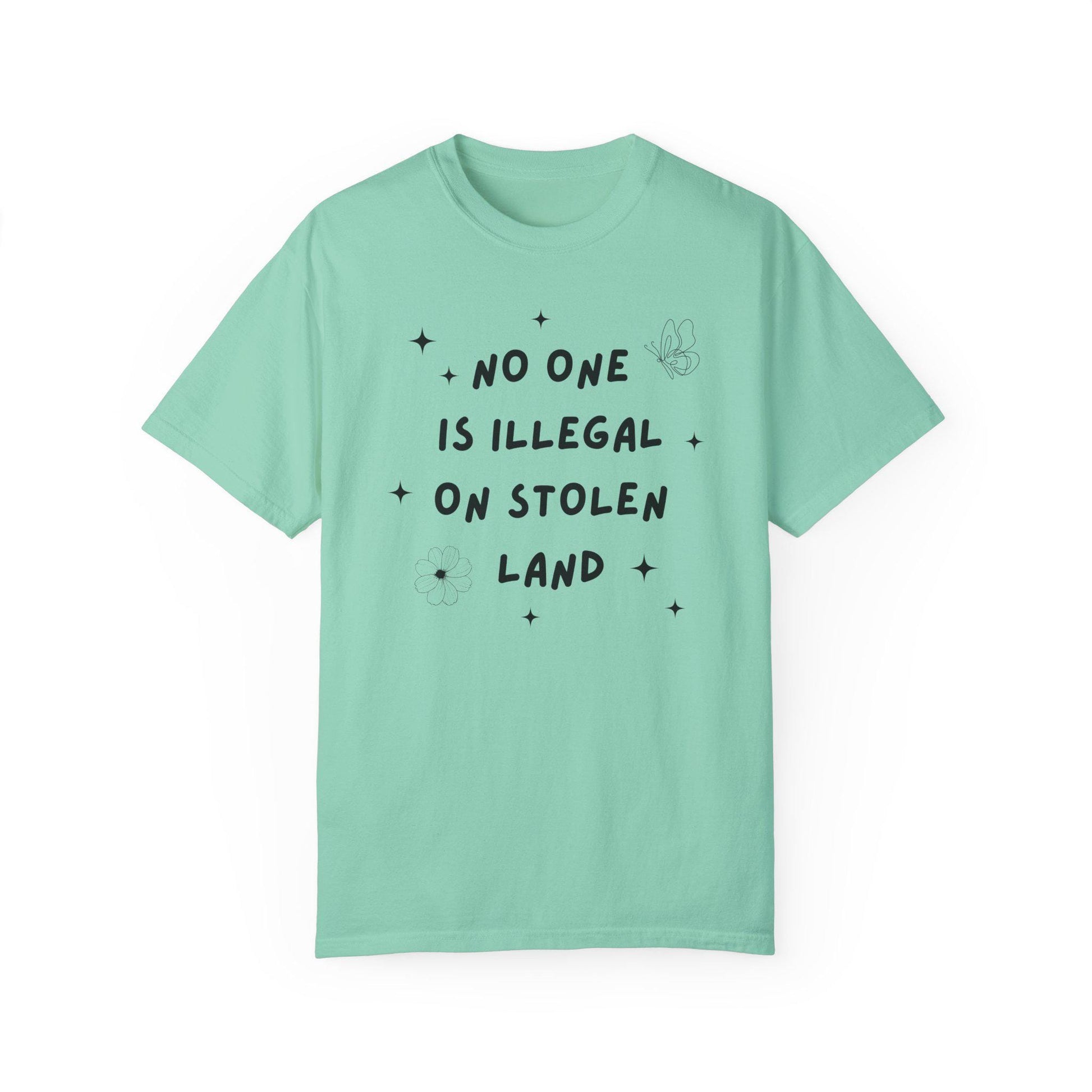 No One is Illegal On Stolen Land T-Shirt, Class War Tee, Eat The Rich, Anti-Capitalism, Anti Racism Shirt, Immigration People over Profit