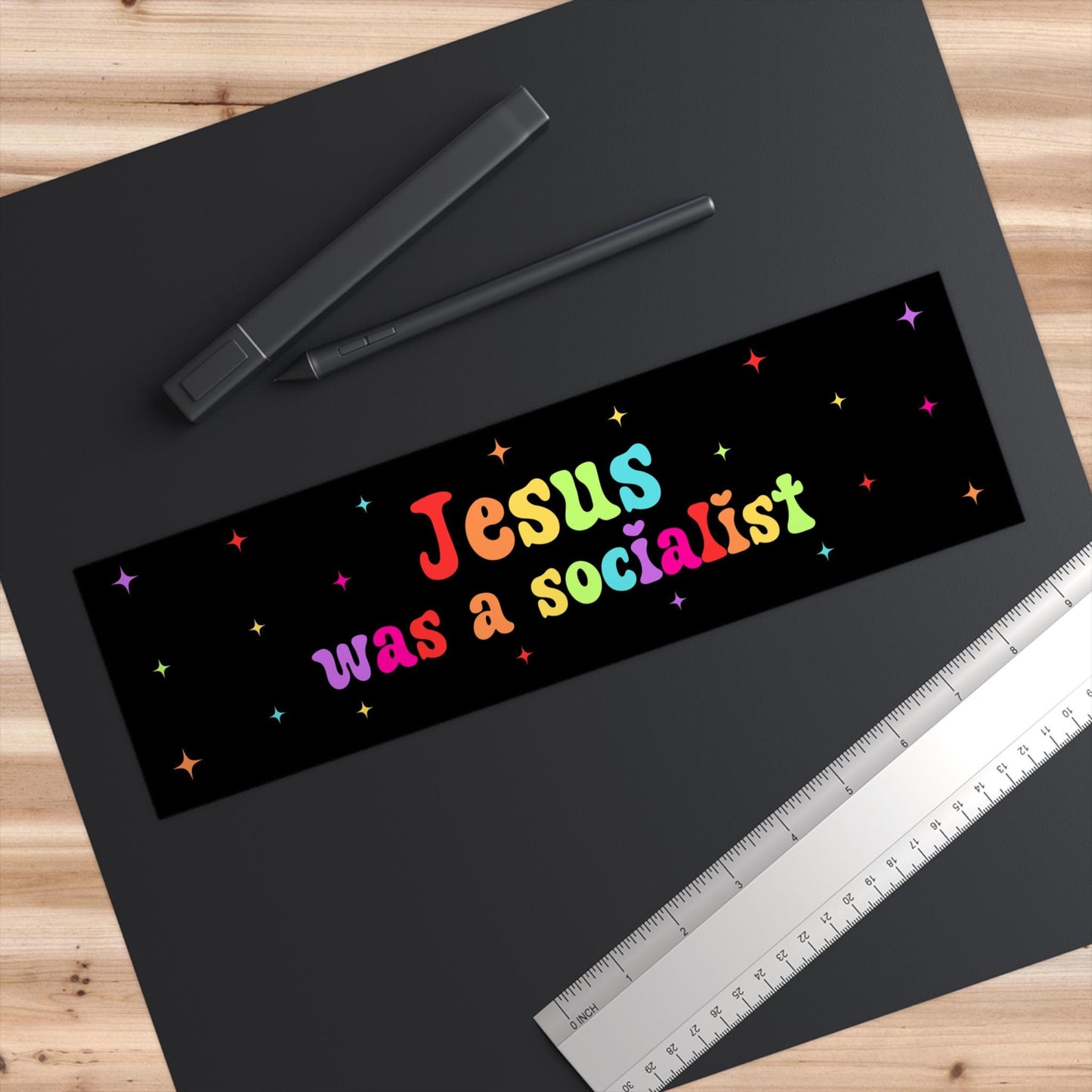Jesus Was a Socialist Car Magnet or Bumper Sticker, Christian Left Wing, Anti-GOP Vinyl Decal, Progressive Political, Leftist Protest Vinyl
