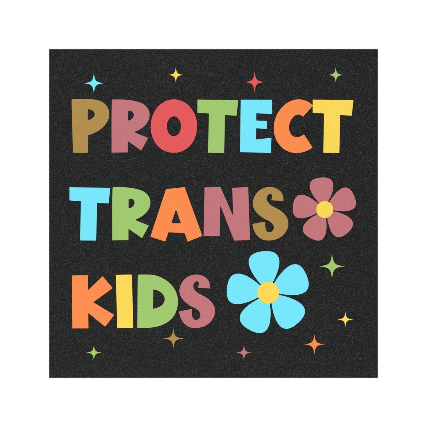 Protect Trans Kids Car Magnet/Bumper Sticker, Liberal Transgender Ally, LGBT Pride, Support Queer Youth, Gender Affirming Care Saves Lives