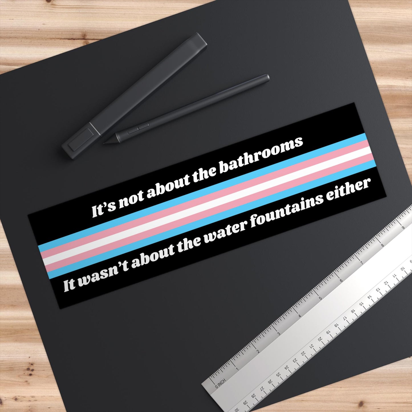 Bathrooms Water Fountain Car Magnet or Bumper Sticker, Support Trans Kids, Equality Hurts No One, Pro Democracy, Coexist Defend Decal, LGBTQ