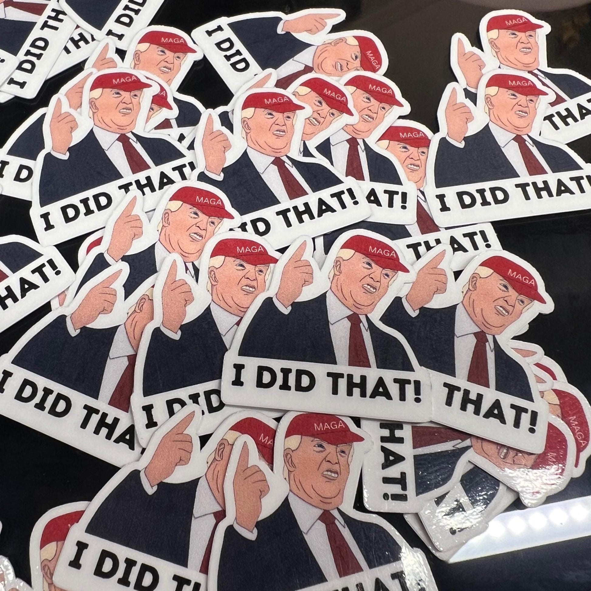 50 pc I Did That Trump Sticker Pack, Anti Trump Stickers, FDT, Fuck Trump, My Tariffs Did That Meme Sticker, Anti Fascist Anti Racist Decal