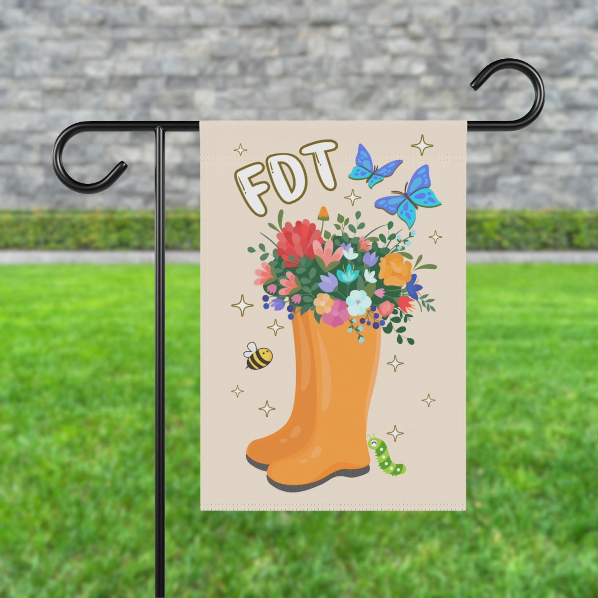 Subtle Anti Trump Garden Flag FDT Yard Sign Feminist Gift Anti Trump Banner Liberal Sign Funny Democrat Political Home Decor Spring Flowers
