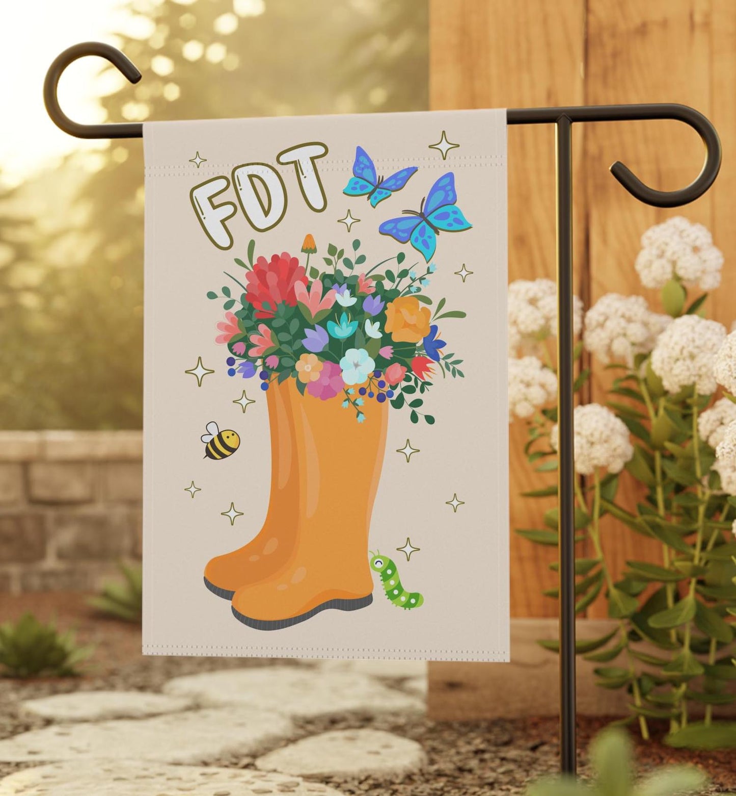 Subtle Anti Trump Garden Flag FDT Yard Sign Feminist Gift Anti Trump Banner Liberal Sign Funny Democrat Political Home Decor Spring Flowers