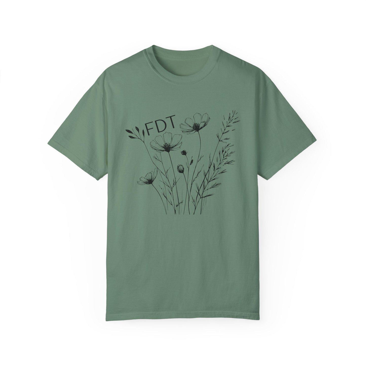 Subtle FDT Shirt, Floral Fuck Donald Trump Tshirt, Subtle Anti Trump Shirt, Anti MAGA Shirt Universal Fit, Feminine Political Resistance Tee
