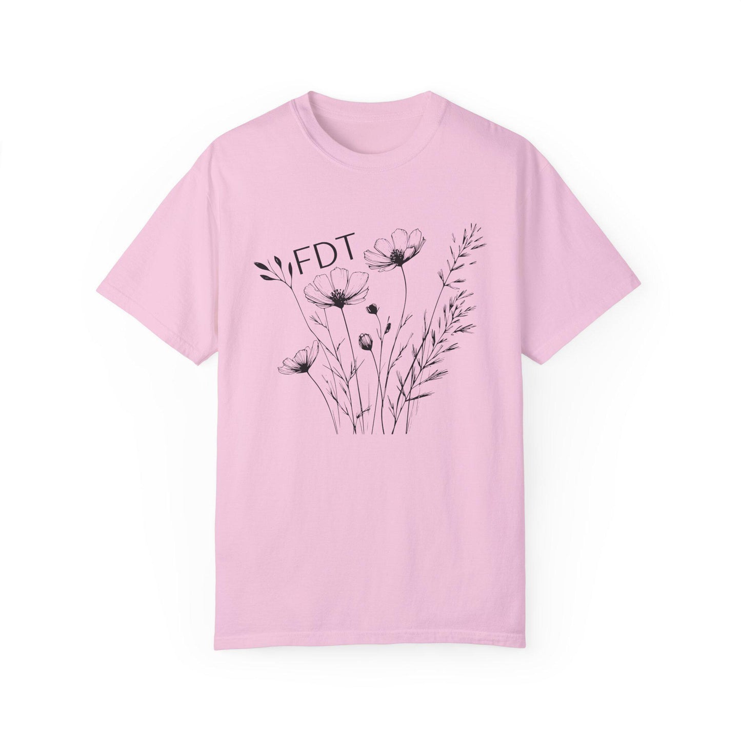 Subtle FDT Shirt, Floral Fuck Donald Trump Tshirt, Subtle Anti Trump Shirt, Anti MAGA Shirt Universal Fit, Feminine Political Resistance Tee