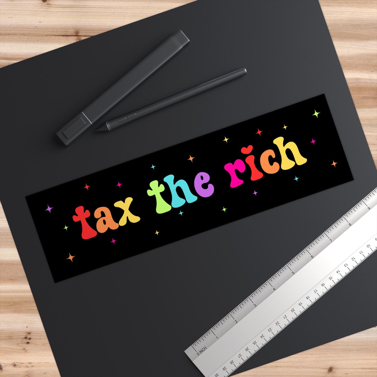 Tax The Rich Car Magnet or Bumper Sticker, Liberal Activist, Anti Christian Nationalism MAGA Trump Fascism, FAFO, Hope You Get
