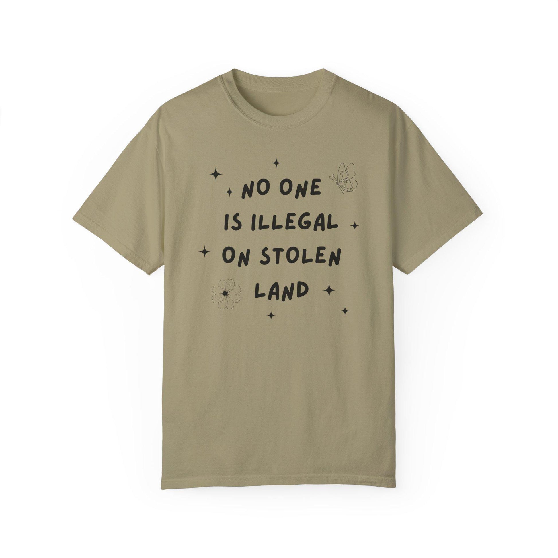 No One is Illegal On Stolen Land T-Shirt, Class War Tee, Eat The Rich, Anti-Capitalism, Anti Racism Shirt, Immigration People over Profit