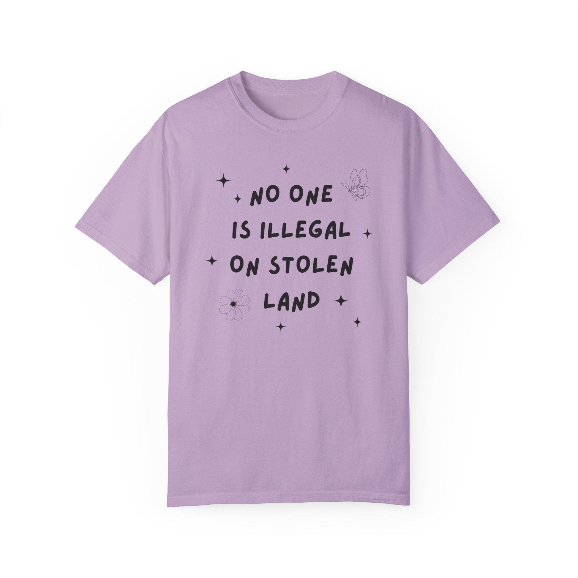 No One is Illegal On Stolen Land T-Shirt, Class War Tee, Eat The Rich, Anti-Capitalism, Anti Racism Shirt, Immigration People over Profit