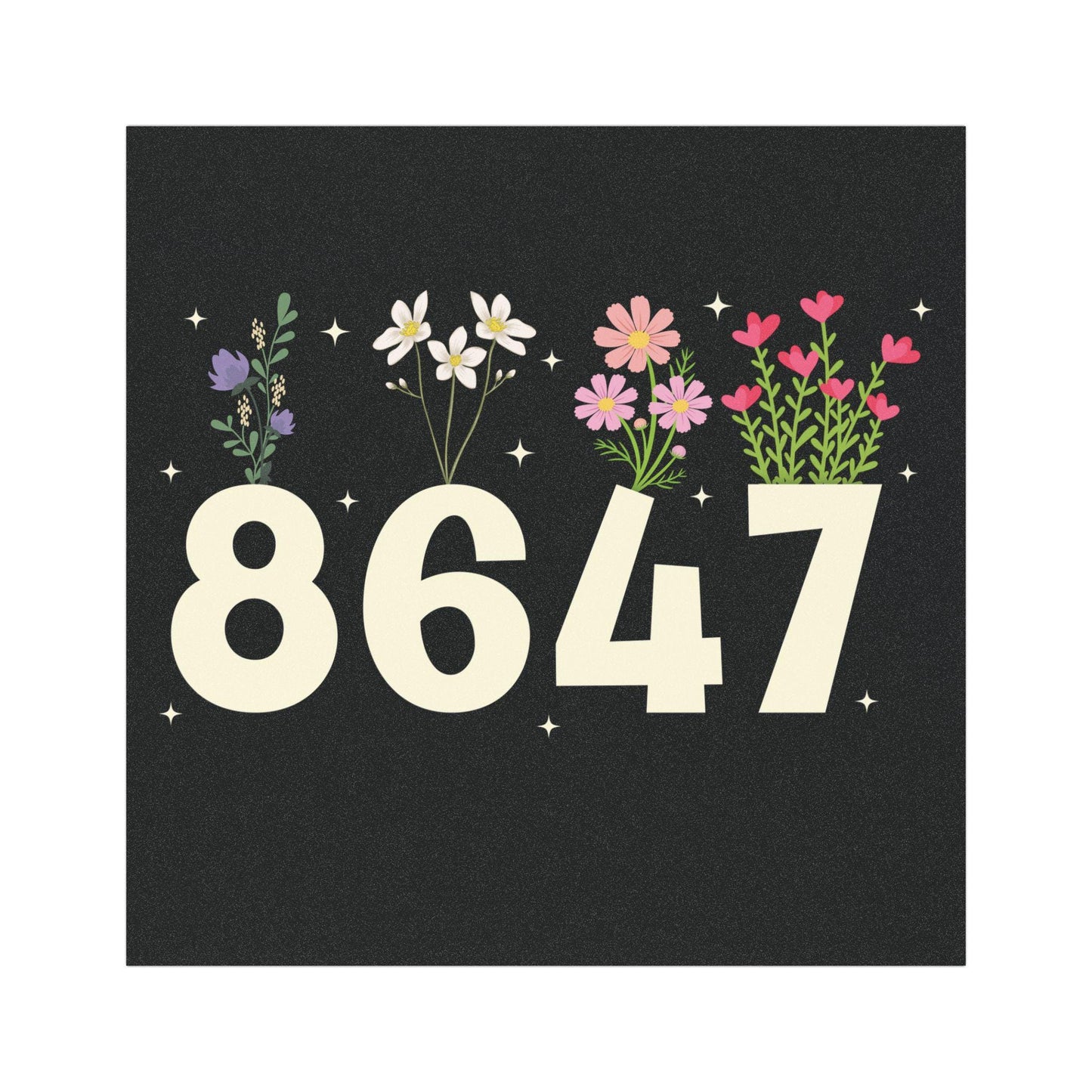 8647 Car Magnet, Not My President Liberal, Anti Trump Feminist Car Magnet, Subtle Fuck Trump Decal, Anti Fascism Political Protest Car Decal